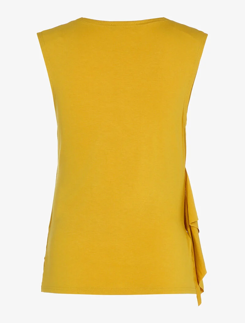 Top cache-coeur - jaune