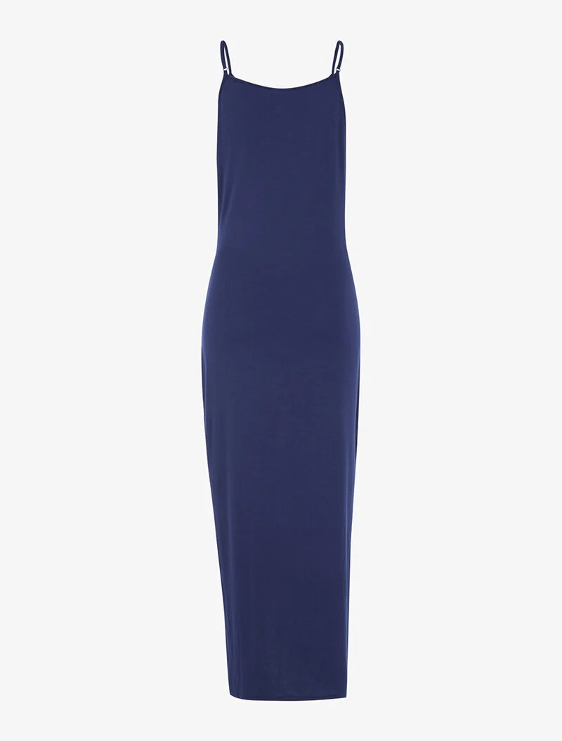 Robe à effet portefeuille - marine