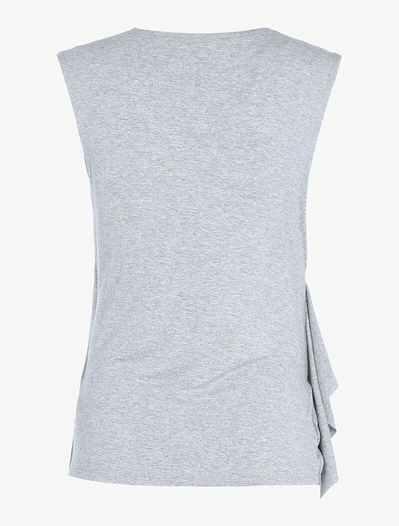 Top cache-coeur - gris clair