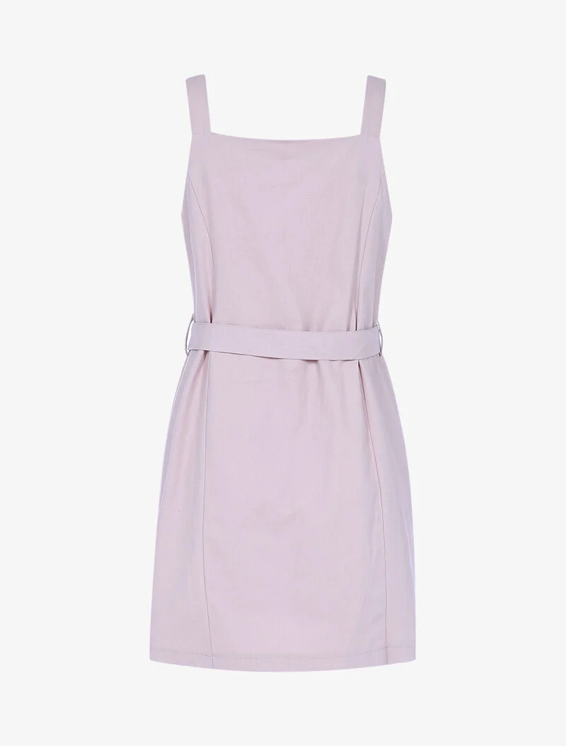 Robe à rabats boutonnés - rose parme