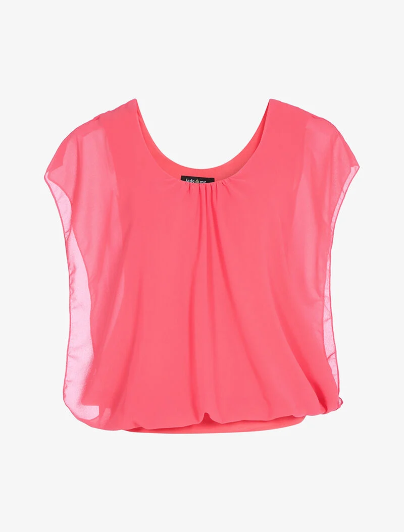 Top ample coupe boule - corail