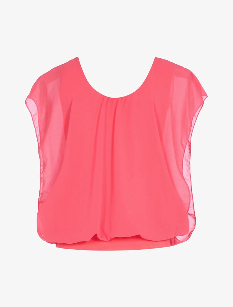 Top ample coupe boule - corail