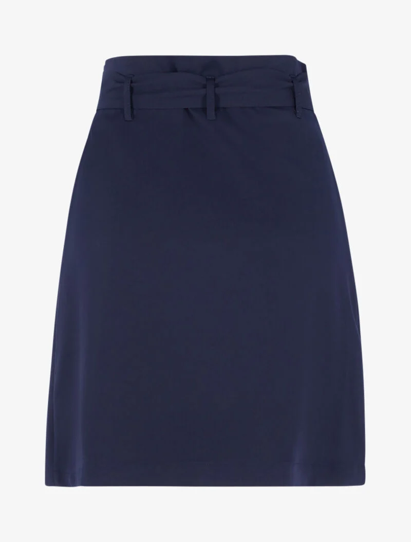 Jupe taille haute paper bag - bleu nuit