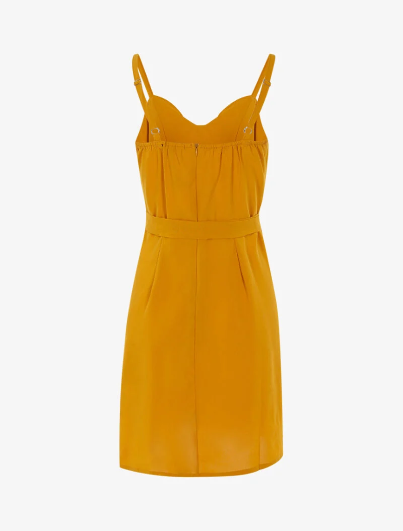 Robe à boutonnière décorative - jaune