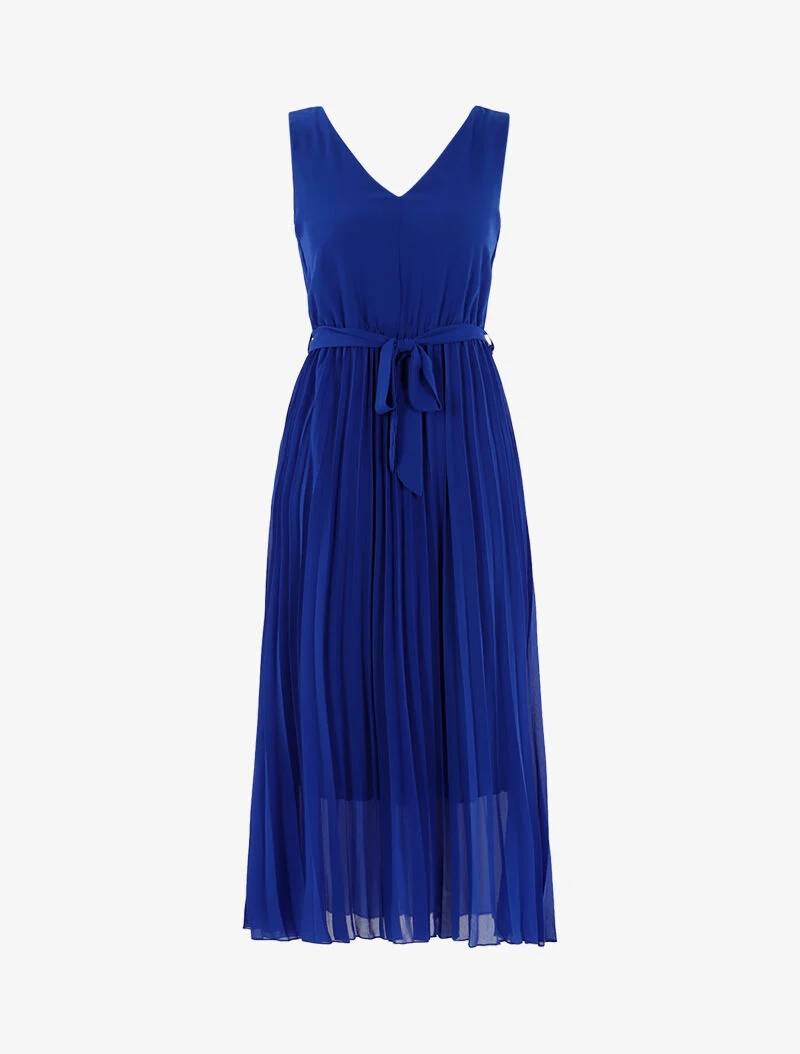Robe à bas gaufré - bleu électrique