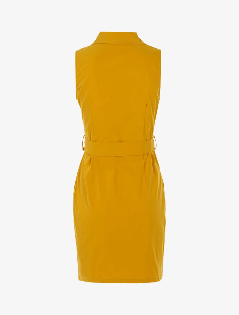 Robe sans manches zippée - jaune