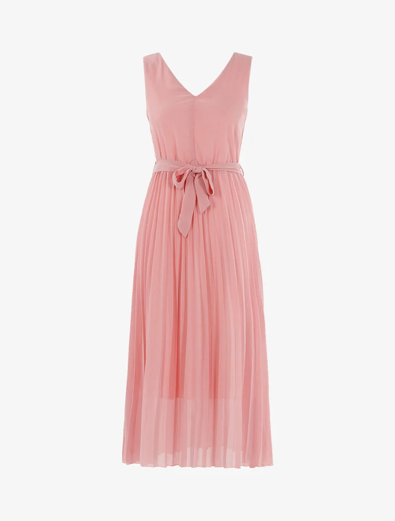 Robe à bas gaufré - rose
