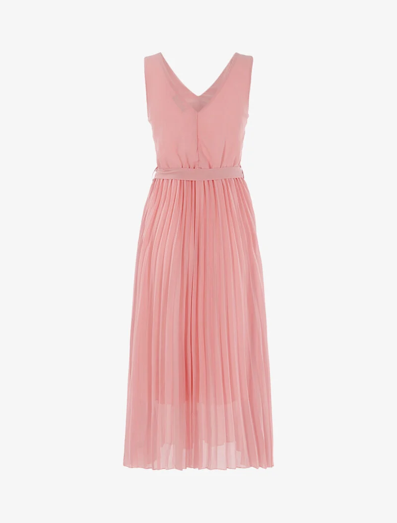 Robe à bas gaufré - rose