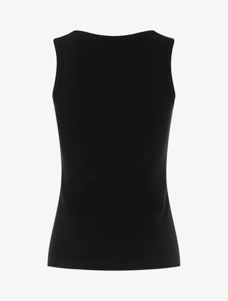 Top stretch à encolure zippée - noir