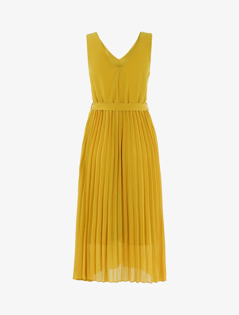 Robe à bas gaufré - jaune