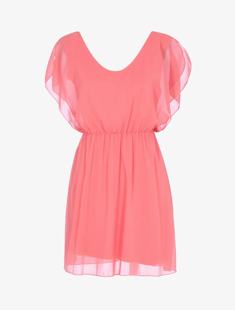 Robe patineuse en voile - rose