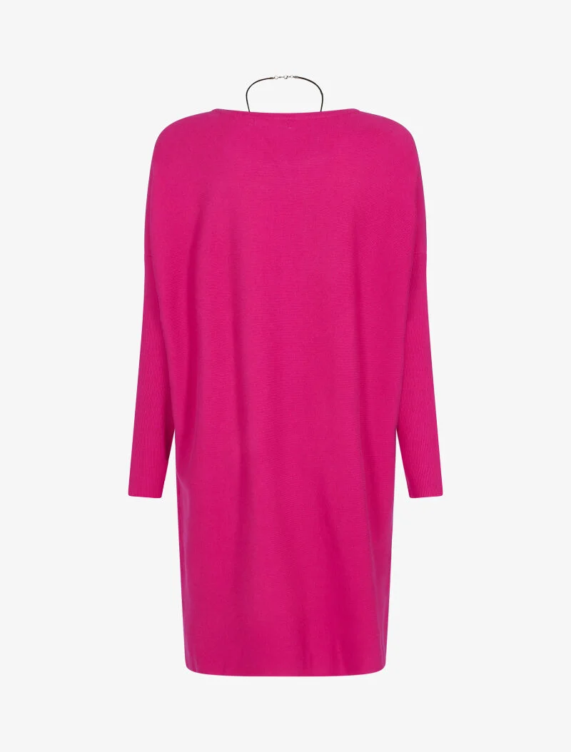 Robe loose avec sautoir - fushia