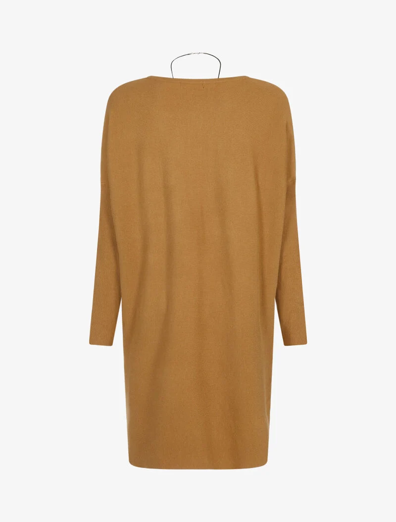 Robe loose avec sautoir - camel