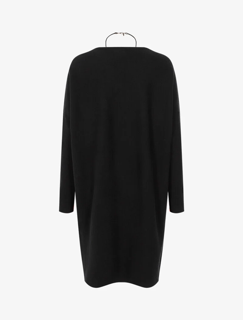 Robe loose avec sautoir - noir