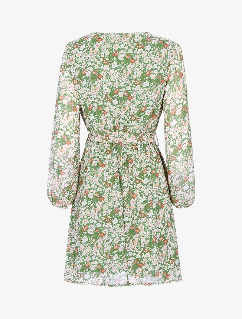 Robe à imprimé floral - vert