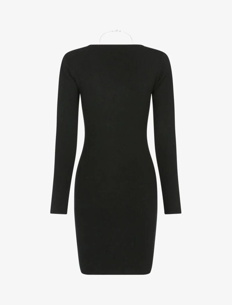 Robe pull basique - noir