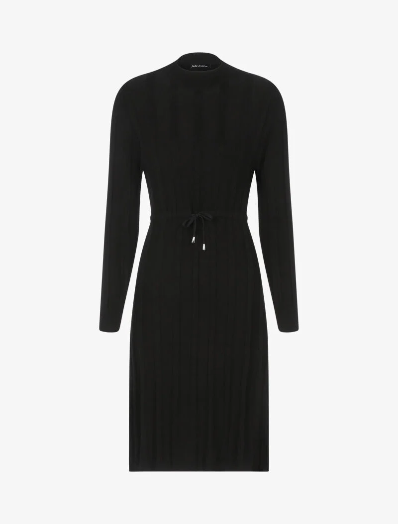 Robe pull à cordon de serrage - noir