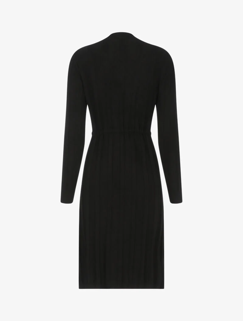 Robe pull à cordon de serrage - noir