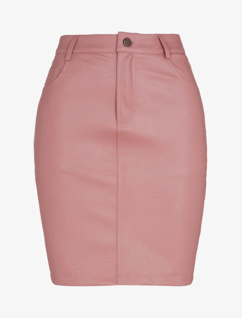 Jupe basique à cinq poches - rose