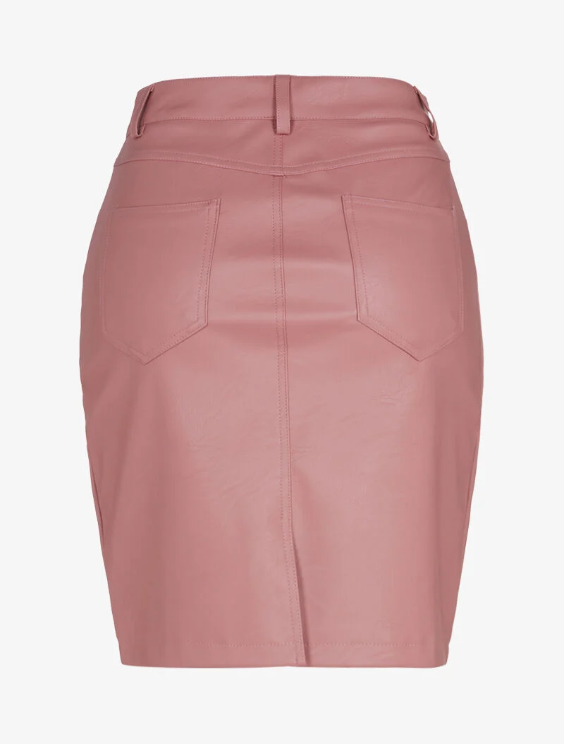 Jupe basique à cinq poches - rose