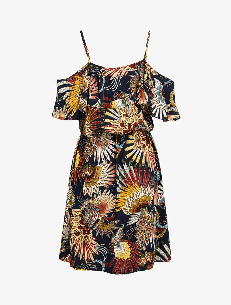 Robe à épaules dénudées - marine