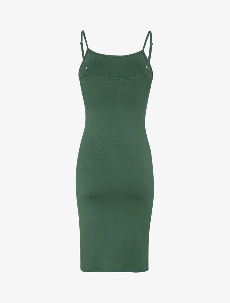 Robe basique unie - vert