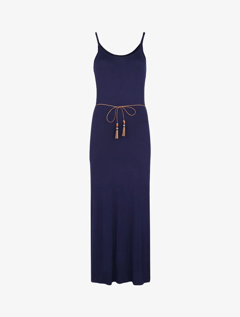 Robe à côtés fendus - marine