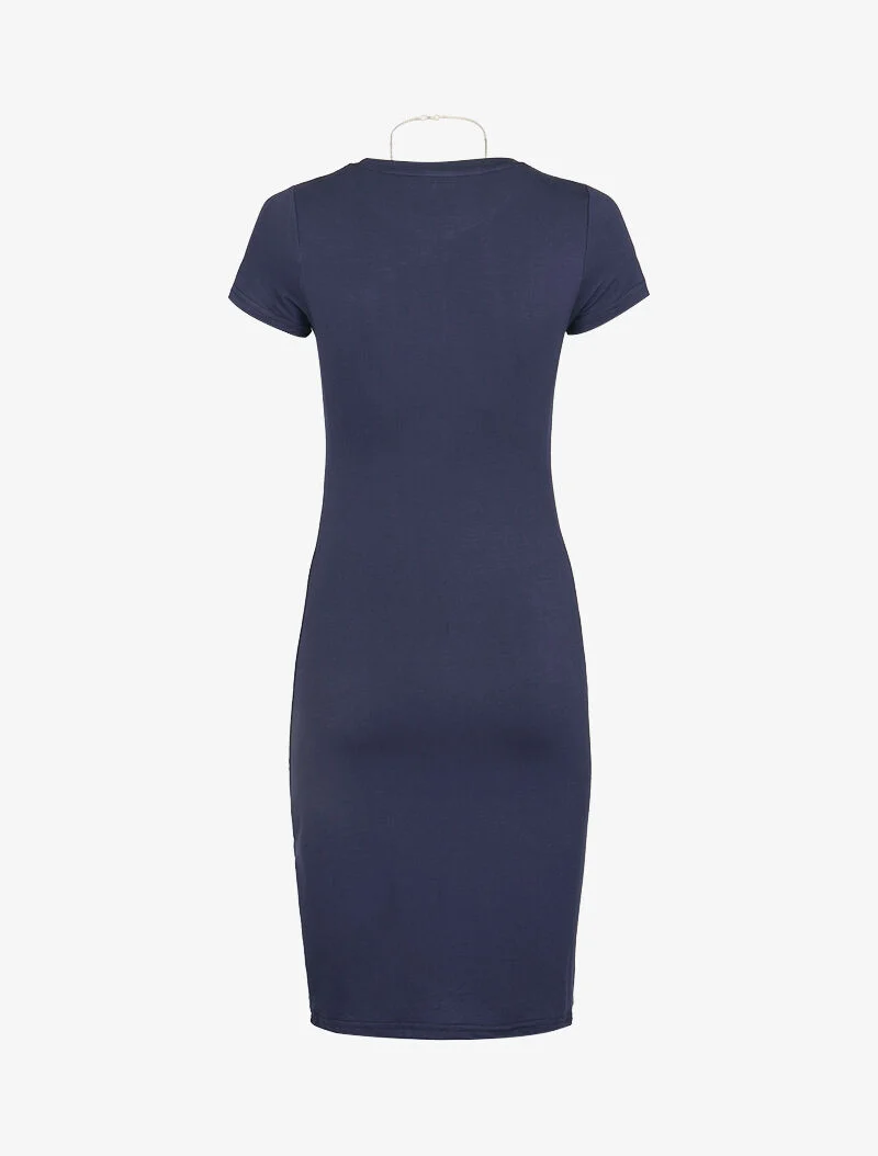 Robe t-shirt ajustée - marine