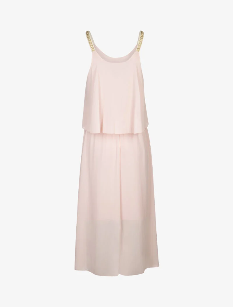 Robe à bretelles imprimées - rose