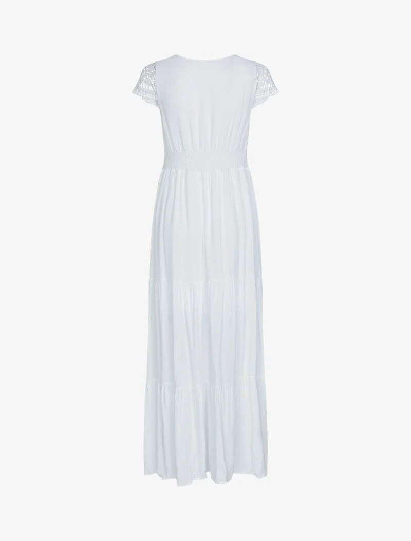 Robe à mancherons brodées - blanc