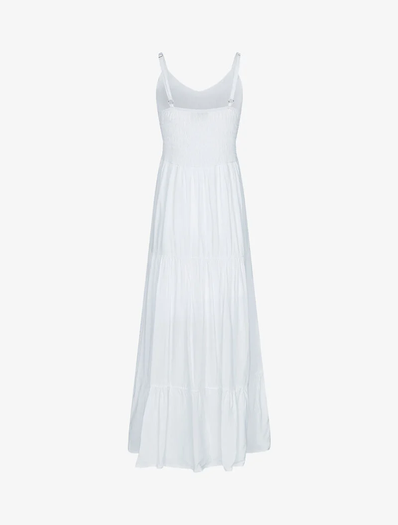 Robes à détails ajourés en crochet - blanc