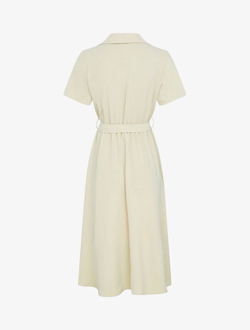 Robe à buste boutonné - beige