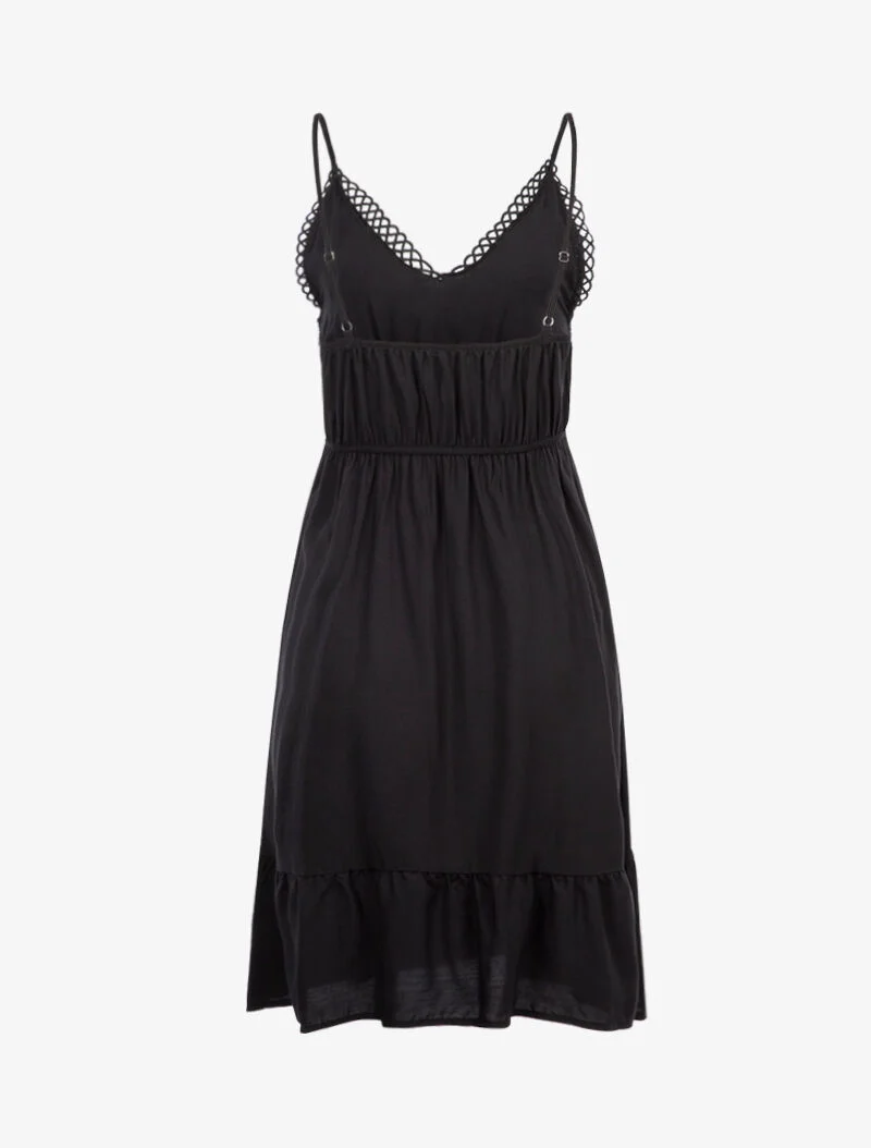 Robe à buste en crochet - noir