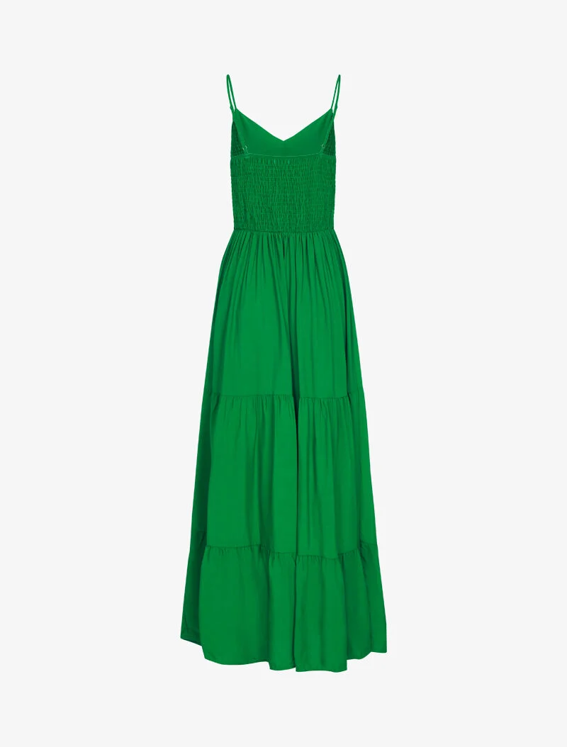 Robe longue unie - vert