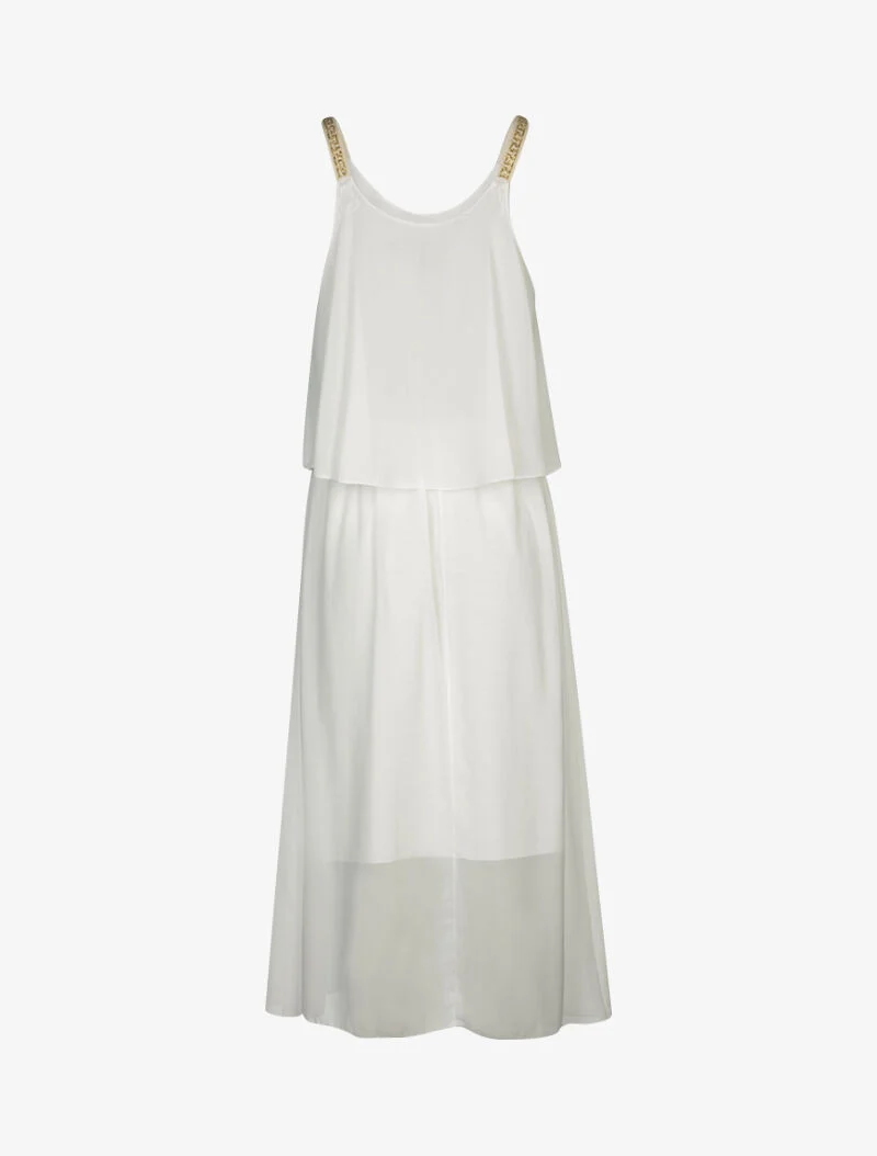 Robe à bretelles imprimées - blanc
