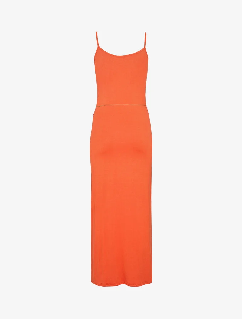 Robe à côtés fendus - orange
