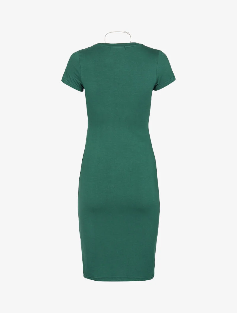 Robe t-shirt ajustée - vert bouteille