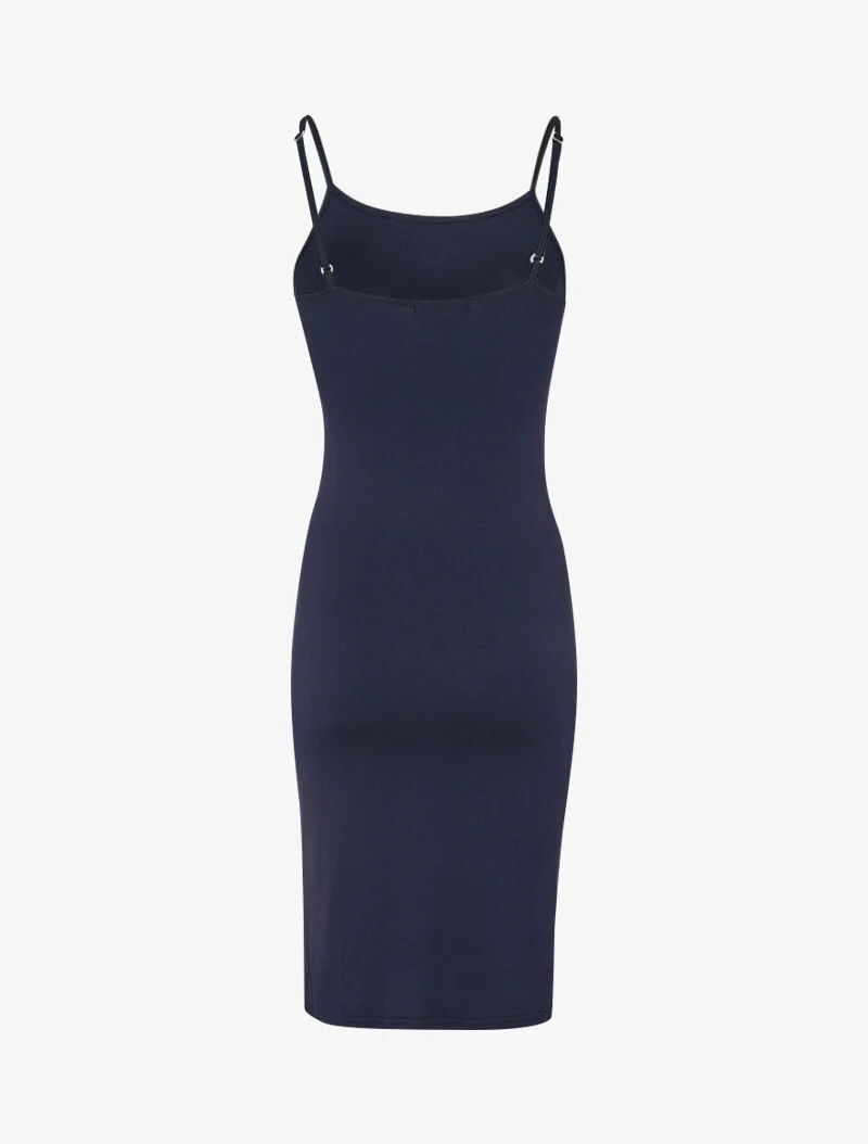 Robe basique unie - marine