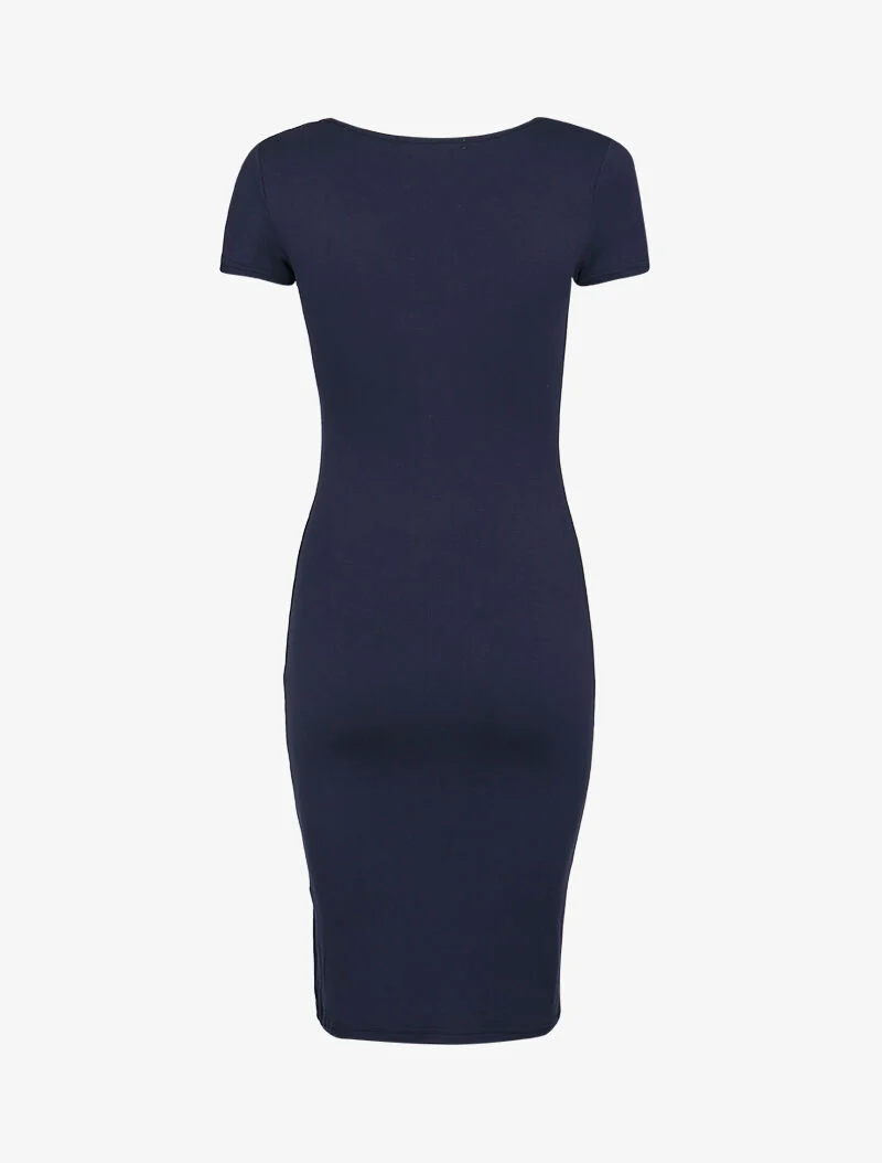 Robe basique à manches courtes - marine