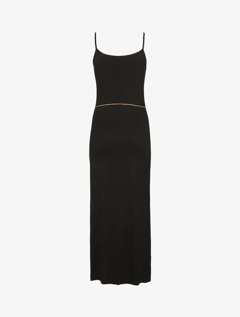 Robe à côtés fendus - noir