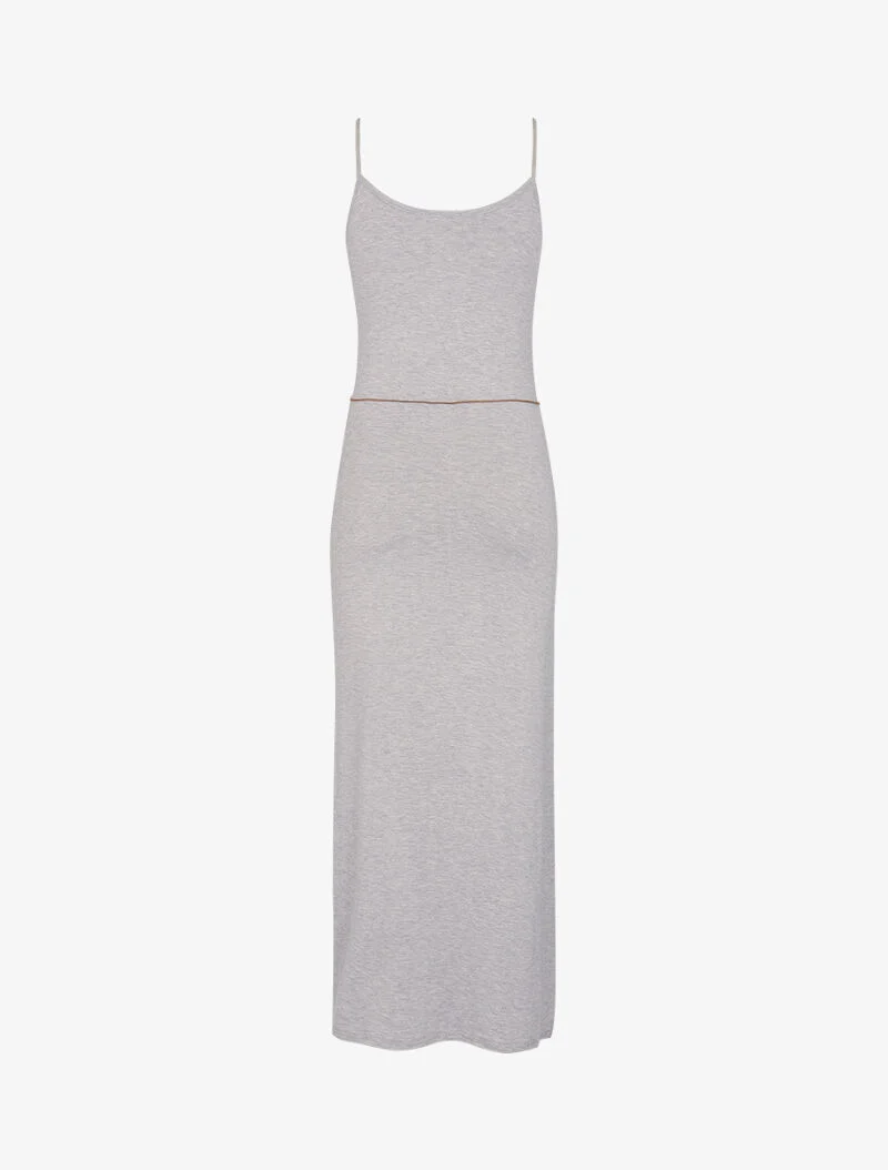 Robe à côtés fendus - gris clair