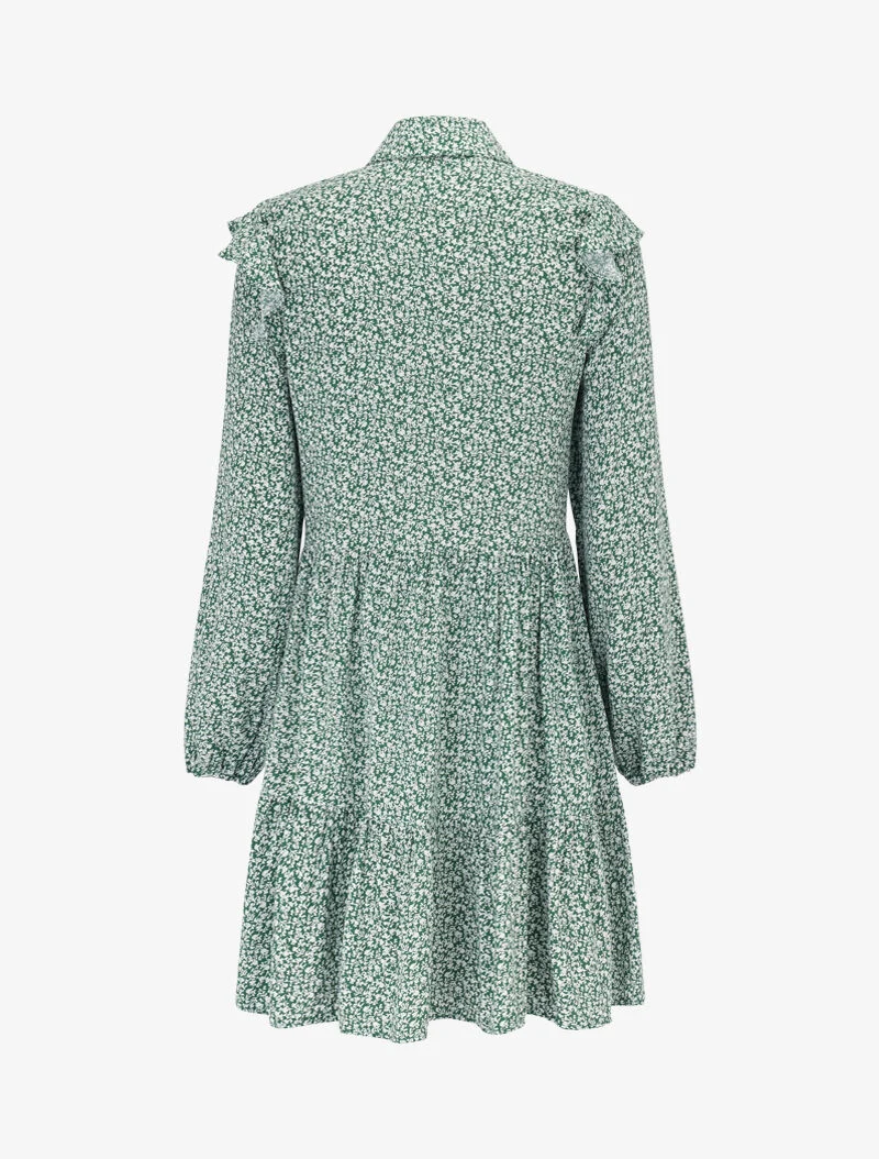 Tunique style chemise à imprimé baroque - vert