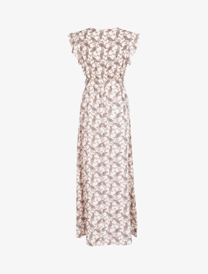 Robe à imprimé cachemire - beige