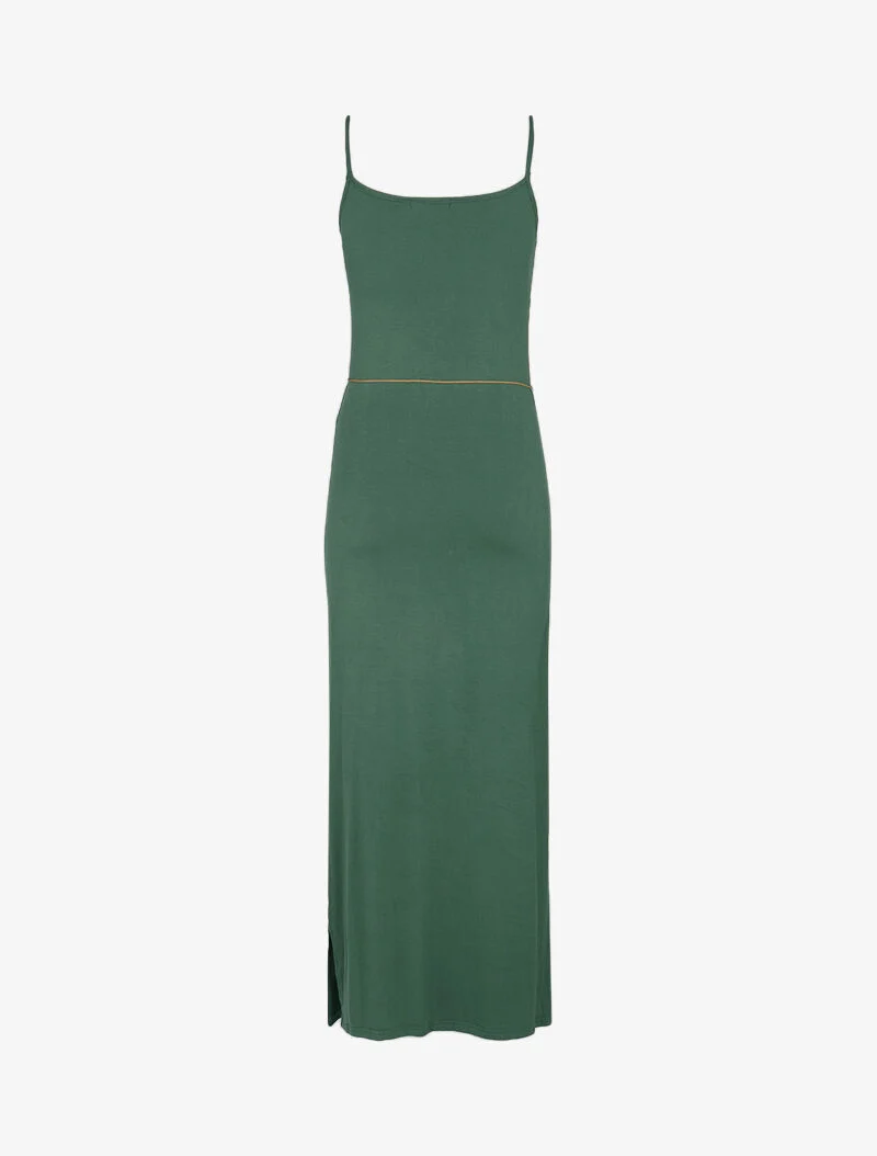 Robe à côtés fendus - vert