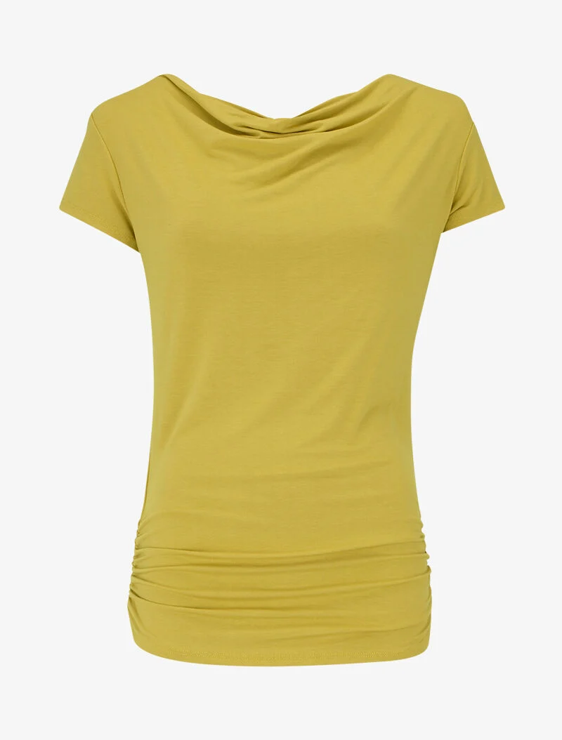 Top à dos stylisé - jaune anis