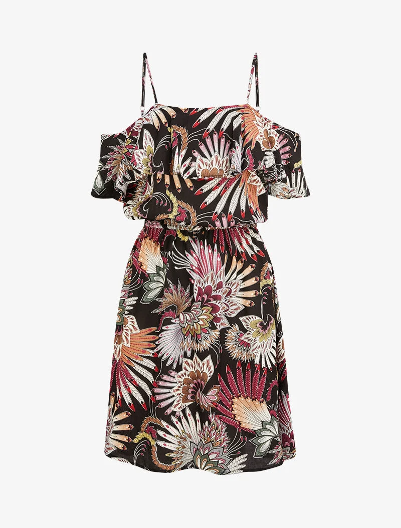 Robe à épaules dénudées - noir