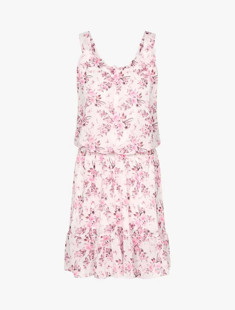 Robe dos nu à bretelles croisées - blanc