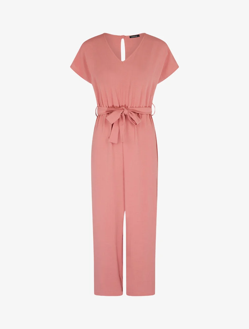Combinaison style jupe culotte - rose foncé