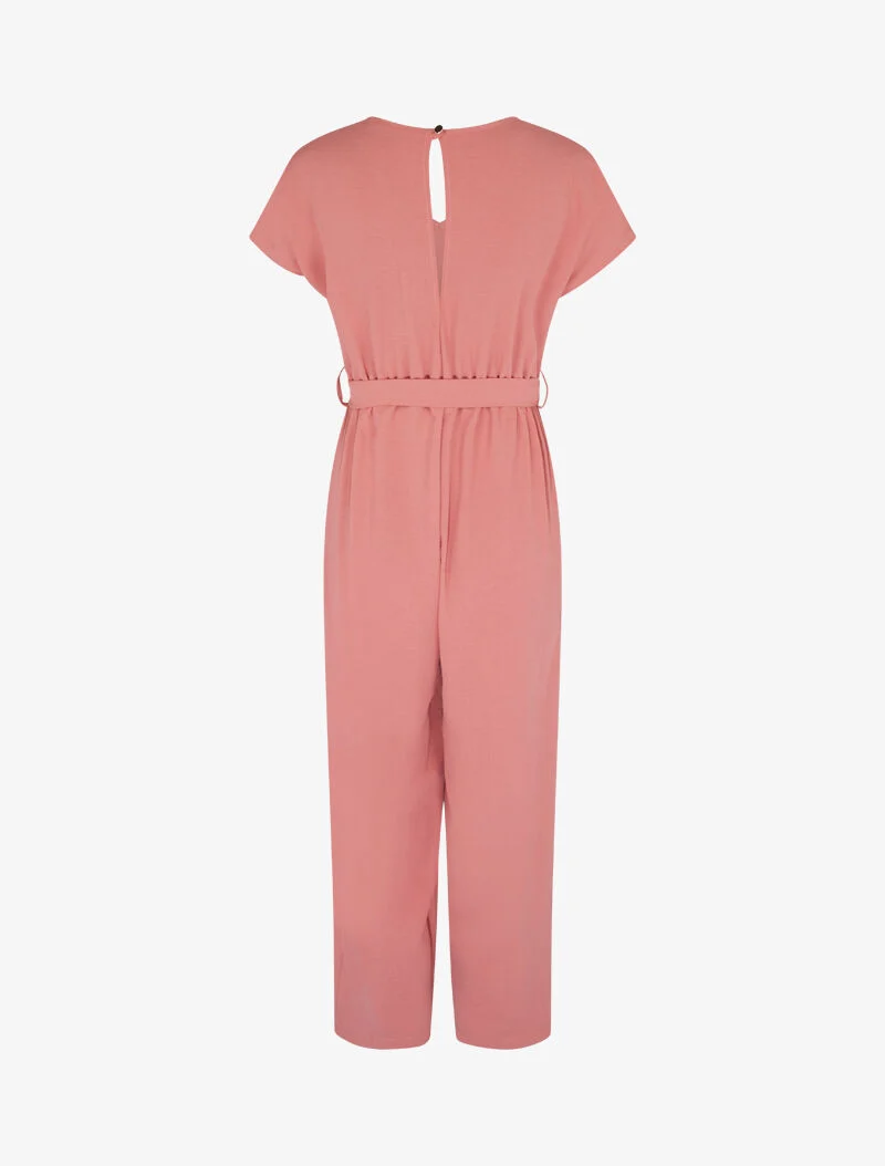 Combinaison style jupe culotte - rose foncé