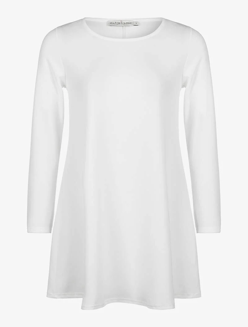 Robe ample trapèze - blanc